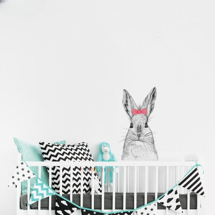 Hand Drawn Rabbit Wall Stickers