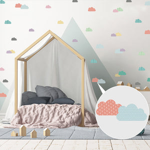 Colorful Cloud Pattern Wall Stickers