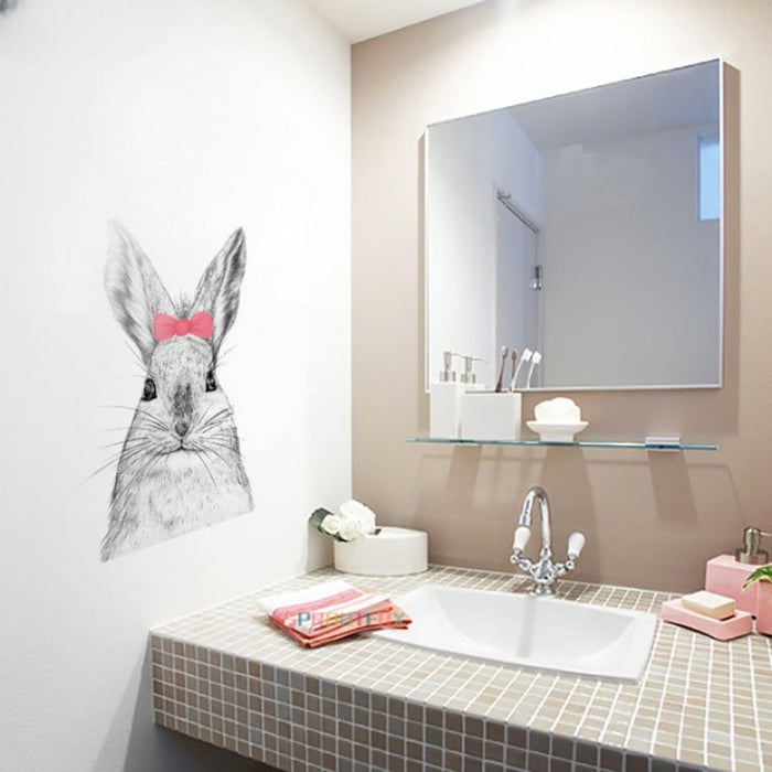 Hand Drawn Rabbit Wall Stickers