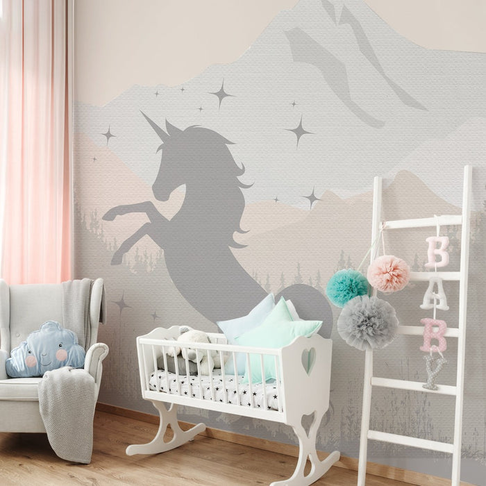 Unicorn Mountain Wall Sticker For Kids Room