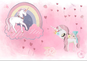 3D Pink Unicorns Dream Wallpaper