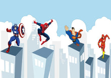 3D Famous Superheroes Wallpaper