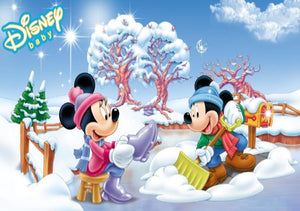 3D Mickey Mouse In Winter Wallpaper