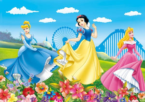 3D Princesses In The Garden Wallpaper