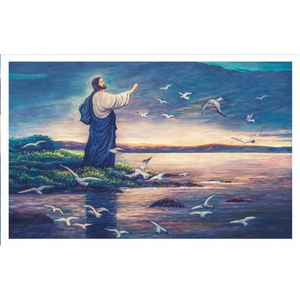 European-Style Jesus Peace Oil Painting Wallpaper
