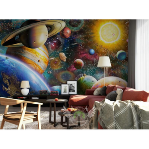 Children's Room Space Universe Wallpaper