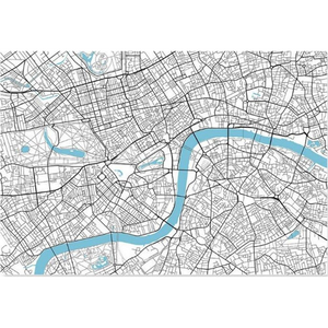 Fashionable London Map Wallpaper