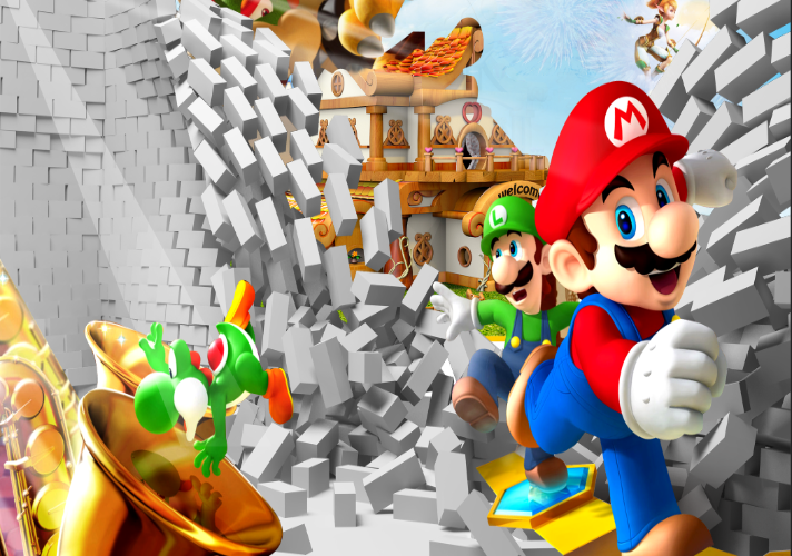 3D Mario and Luigi Wallpaper