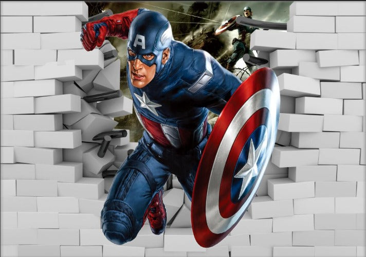 3D Captain America Wallpaper