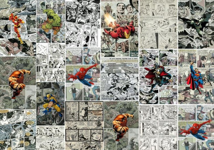 3D Comics Collage Wallpaper