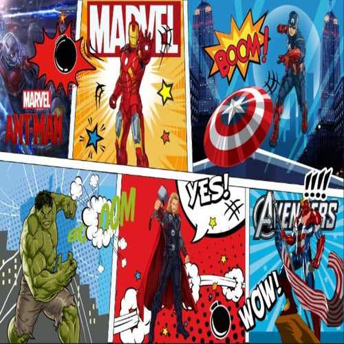3D Marvel Comic Peel And Stick Wallpaper