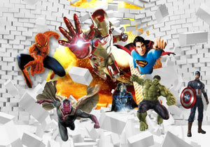 3D Superheroes Wallpaper