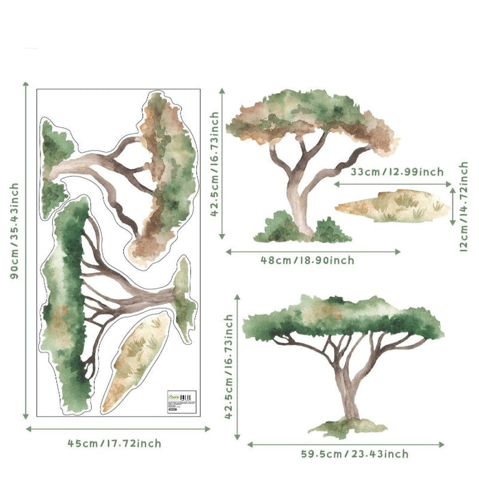 Large Forest Tree Stickers