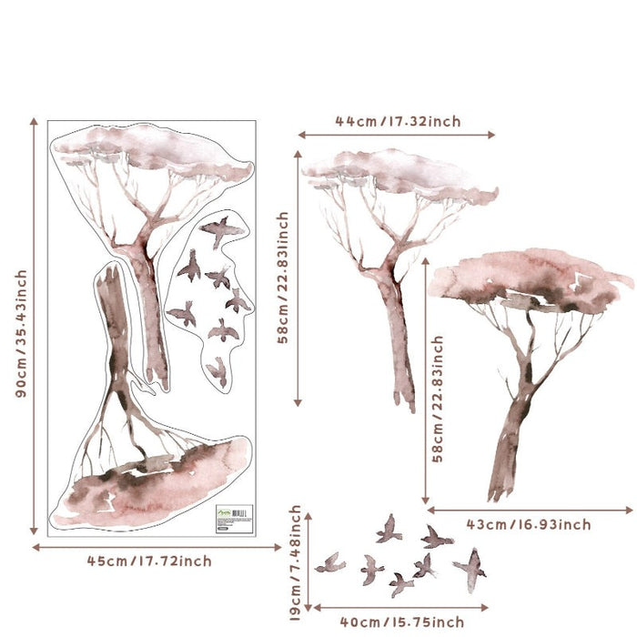 Large Forest Tree Stickers