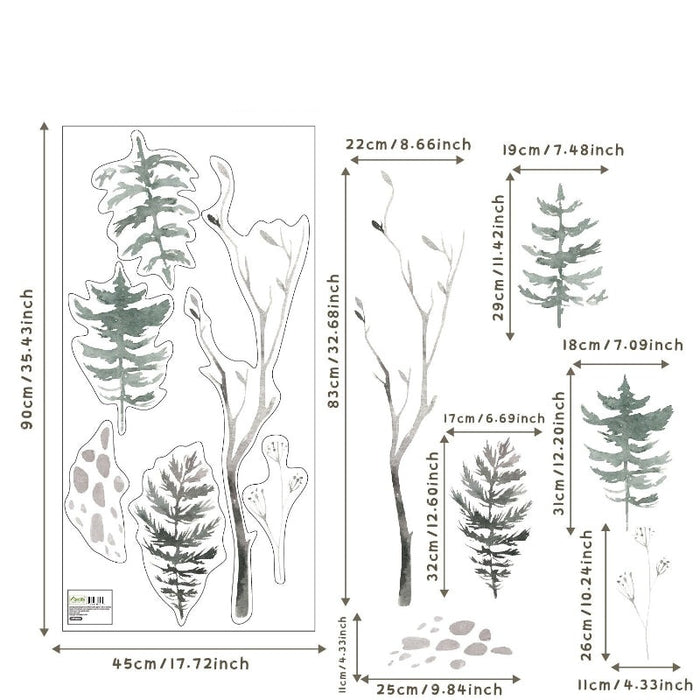 Large Forest Tree Stickers