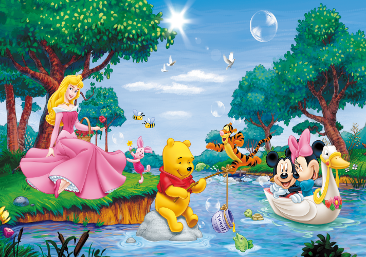 3D Precious Disney Characters Wallpaper