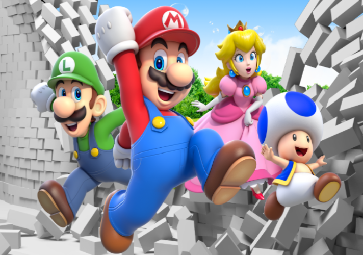 3D Mario Bros Characters Wallpaper