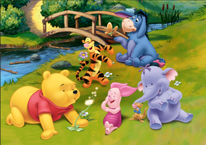 3D Winnie The Pooh And Friends Wallpaper