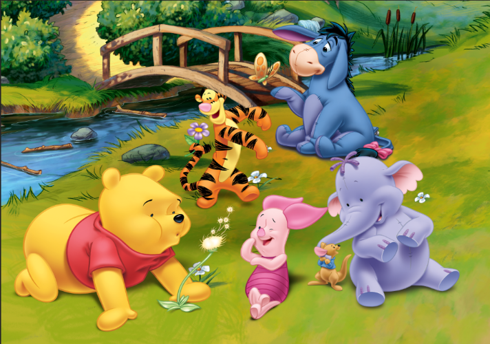 Buy Winnie the Pooh and Friends Wallpaper Border Disney Cartoon Online in  India  Etsy