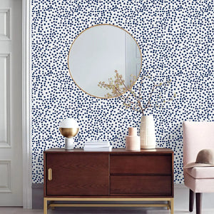 Modern Dot Peel And Stick Decorative Wallpaper For Bedroom