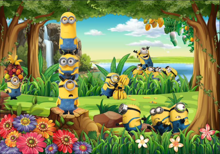 Despicable Me Minions With Dark Background HD Wallpaper