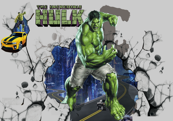 Customize 3D Hulk Mural wallpaper Broken wall out full Wall Murals print  decals Home Decor photo wallpaper Width 200cm * Height140cm A: Buy Online  at Best Price in UAE - Amazon.ae