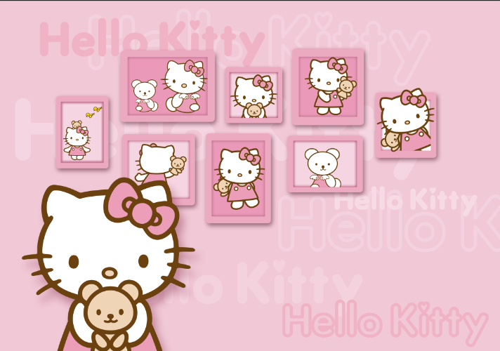 3D Adorable Hello kitty Wallpaper – My Original Wallpaper