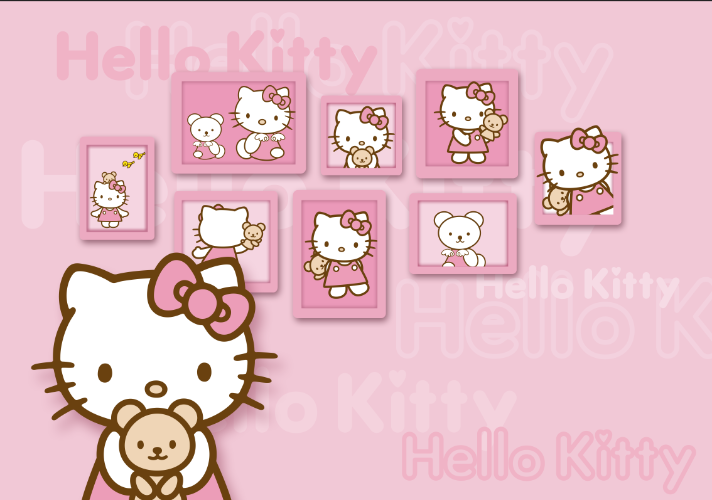 3D Beautiful Hello Kitty Wallpaper