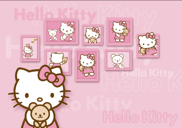 hello kitty logo wallpaper