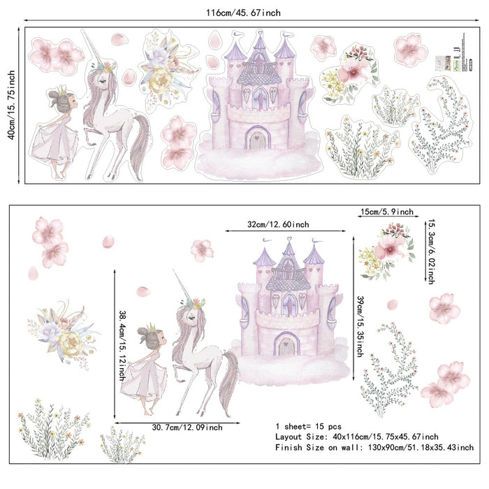 Cute Unicorn Wall Stickers For Home