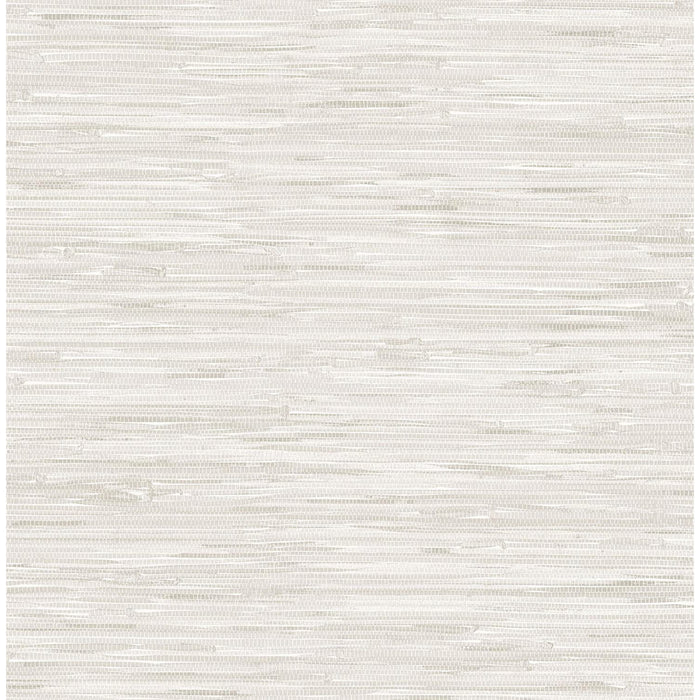 Cream Grass-Weave Peel & Stick Wallpaper
