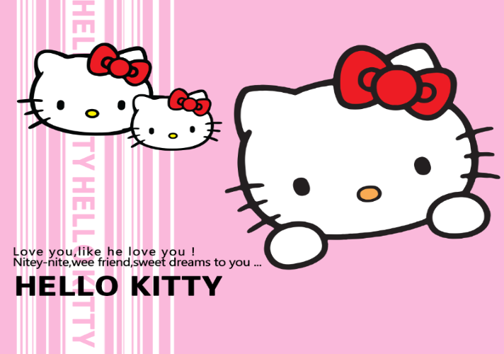 Hello Kitty, I love you.