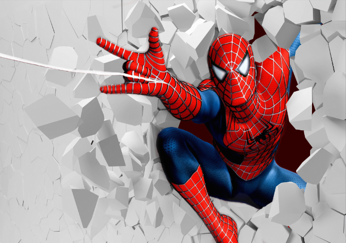 3D Adventures of Spiderman Wallpaper