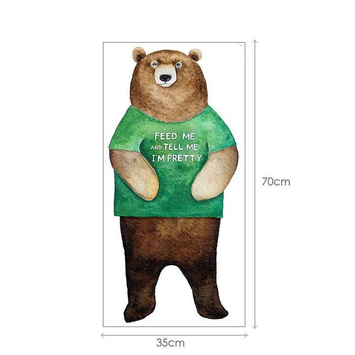 3D Bear Wall Stickers Home Decor