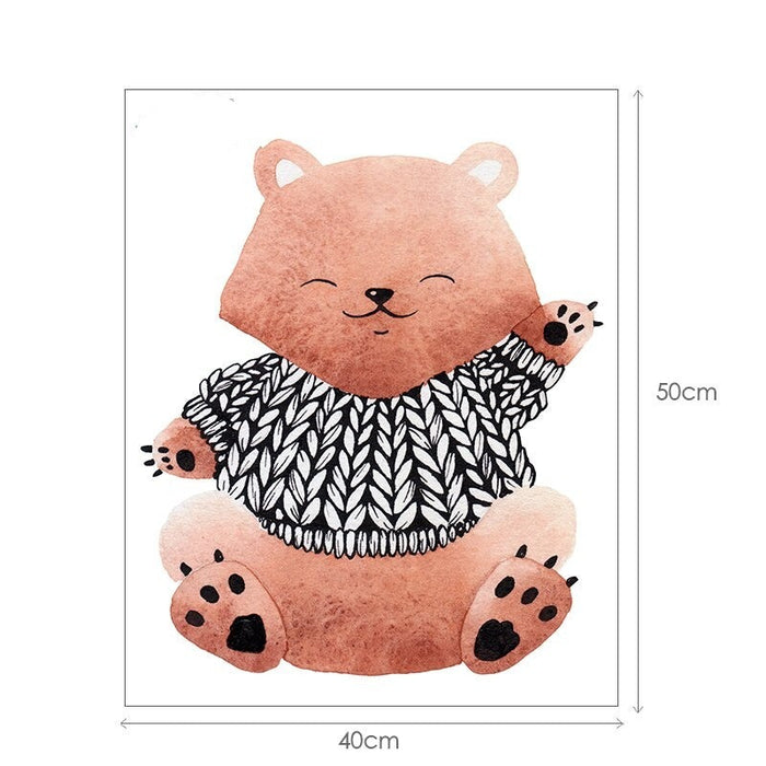 3D Bear Wall Stickers Home Decor