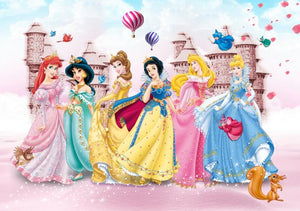 3D Classic Disney Princesses Wallpaper
