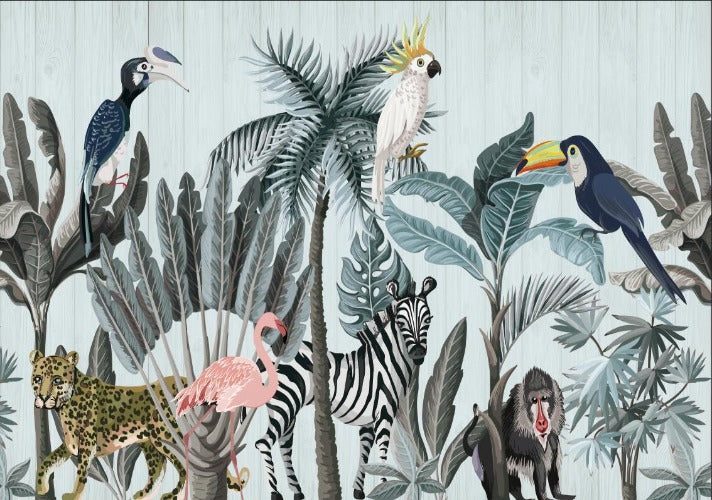 3D Exotic Animals Wallpaper