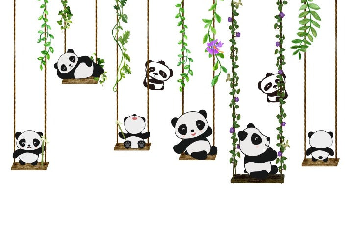 3D Precious Panda Babies Wallpaper