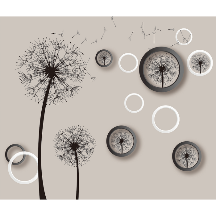 Abstract Dandelion In The Wind Wallpaper