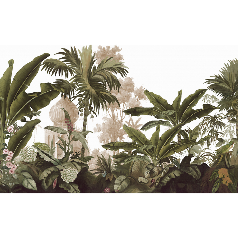 Quaint Simplistic Natural Jungle Wallpaper