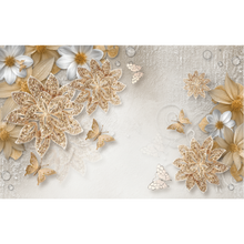 Beautiful Bedazzled Abstract Floral Arrangement Wallpaper