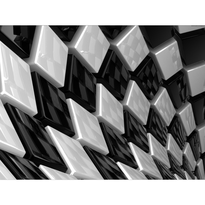 Black & White Checkered Pattern Wallpaper