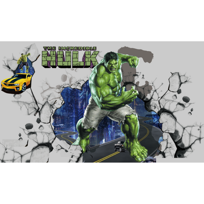 Big Hulk Wall Smash Wallpaper