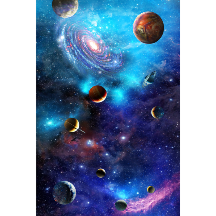 Colorful Space Galaxy & Planets Wallpaper