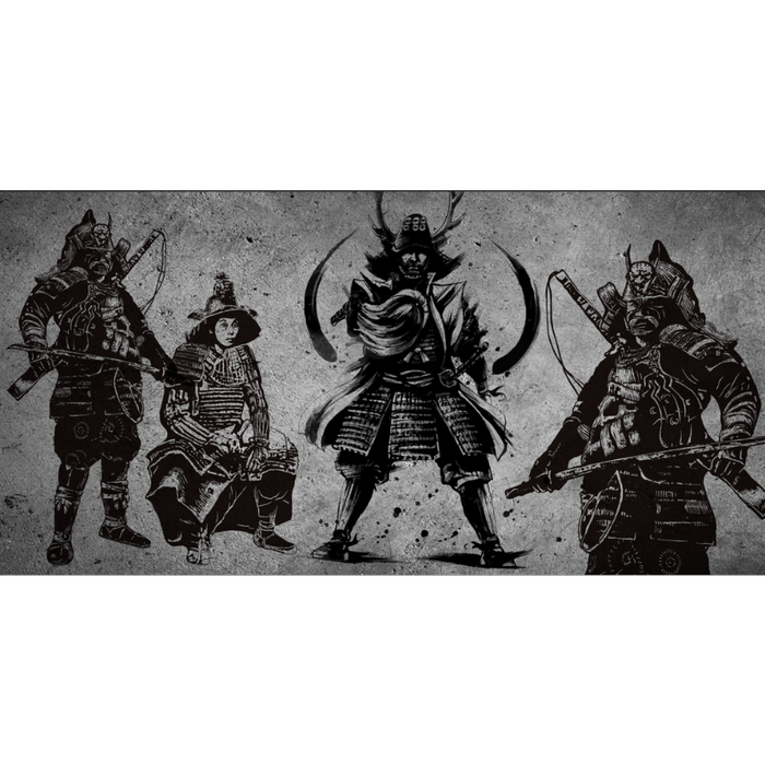 Black & White Samurai Warrior Wallpaper