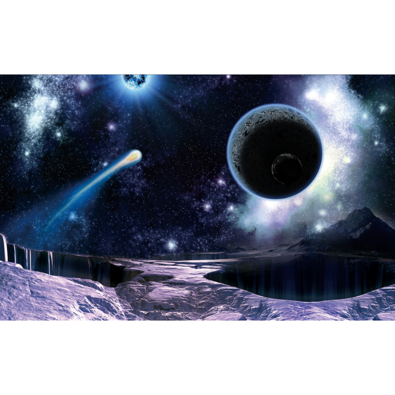 Outer Space Planet Black Moon Wallpaper