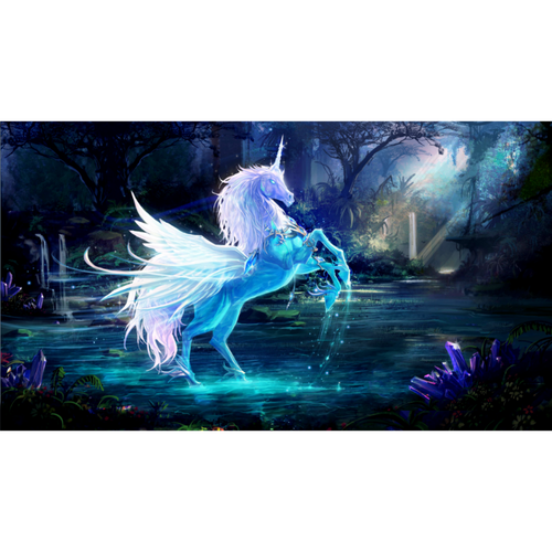 Unicorn Enchanted Forest Peel And Stick Wallpaper