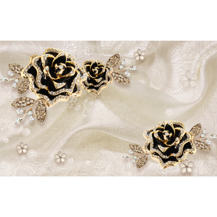 Luxurious Bedazzled Rose Petal Wallpaper