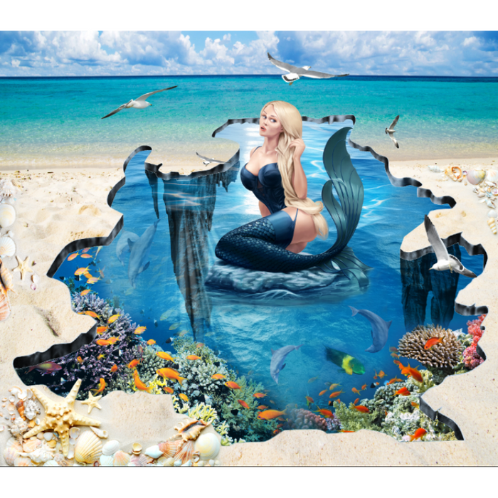 Mermaid's Rock Underwater Community Wallpaper