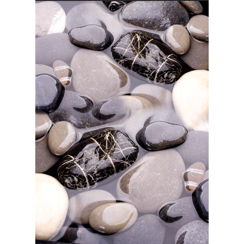 Simple Dark Colored Pebbles In Water Wallpaper
